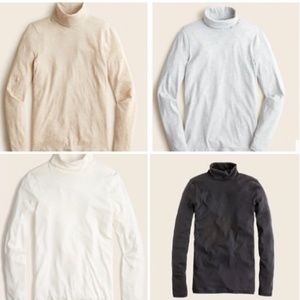 J crew tissue turtlenecks- lot of 4